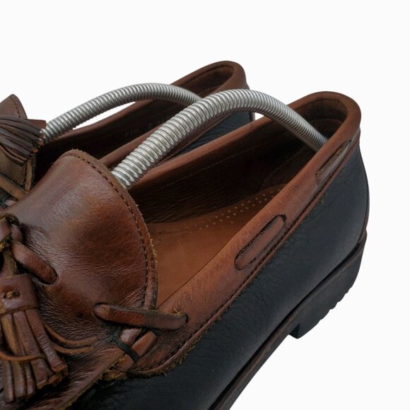 ALLEN EDMONDS Tassel Loafers 'Nashua' Mens 11.5 D Black/Brown‎ Leather USA $425 - Picture 5 of 13
